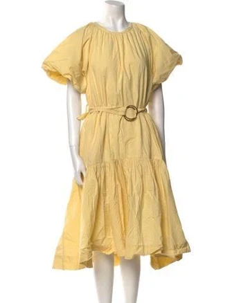 Eudon Choi Crew Neck Midi Length Dress
