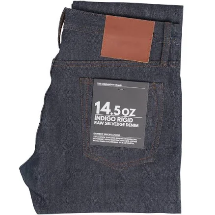 The Unbranded Brand UB201 Tapered Fit Selvedge Men's Indigo 14.5oz