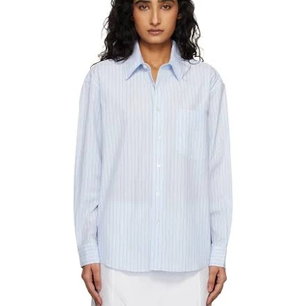 Dunst Women's Oversized Striped Cotton Shirt
