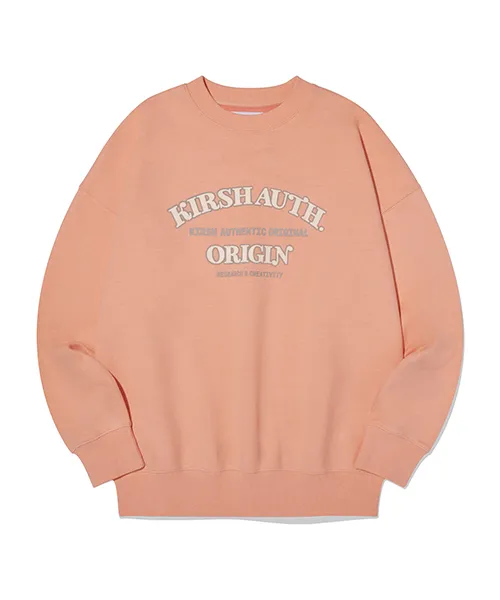 Kirsh Arch Logo Basic Sweatshirt [Dark Salmon]