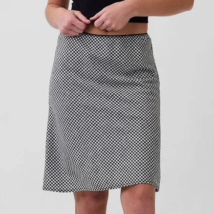 Gap Women's Linen-Blend Bias-Cut Skirt