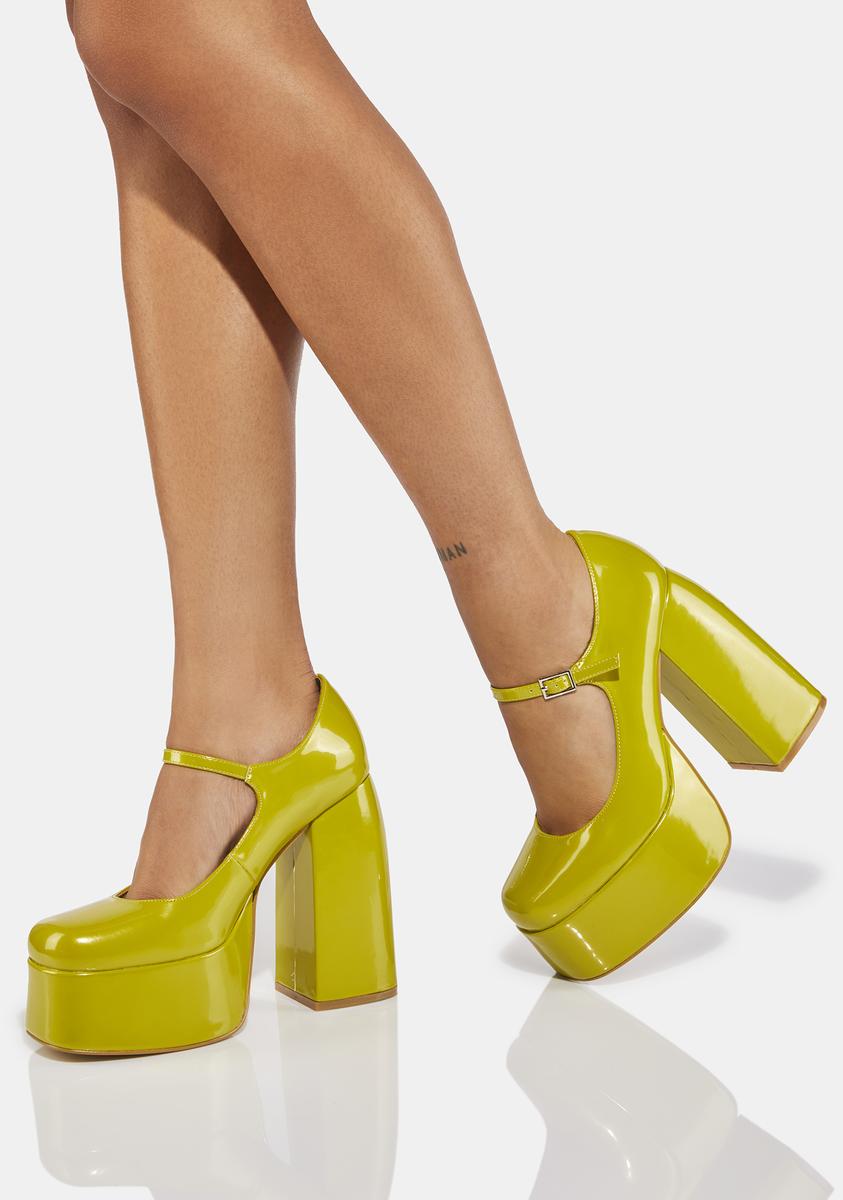 Koi Footwear Patent Platform Heels