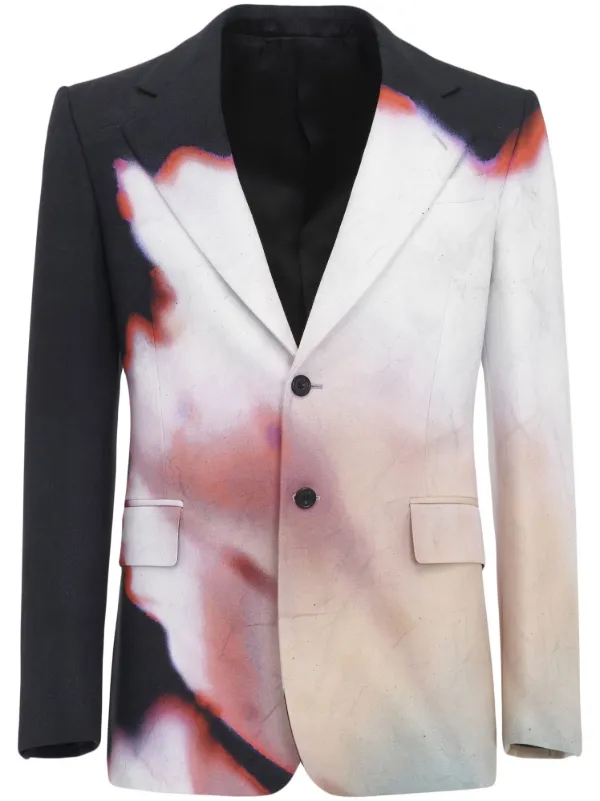 Storm Sky Print Suit Jacket