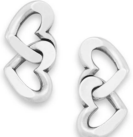 James Avery Sterling Silver Chain of Hearts Drop Earrings