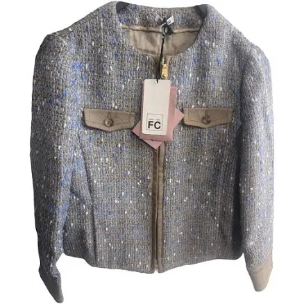 Miu Miu Wool Short Jacket Multicolour Size 38 IT