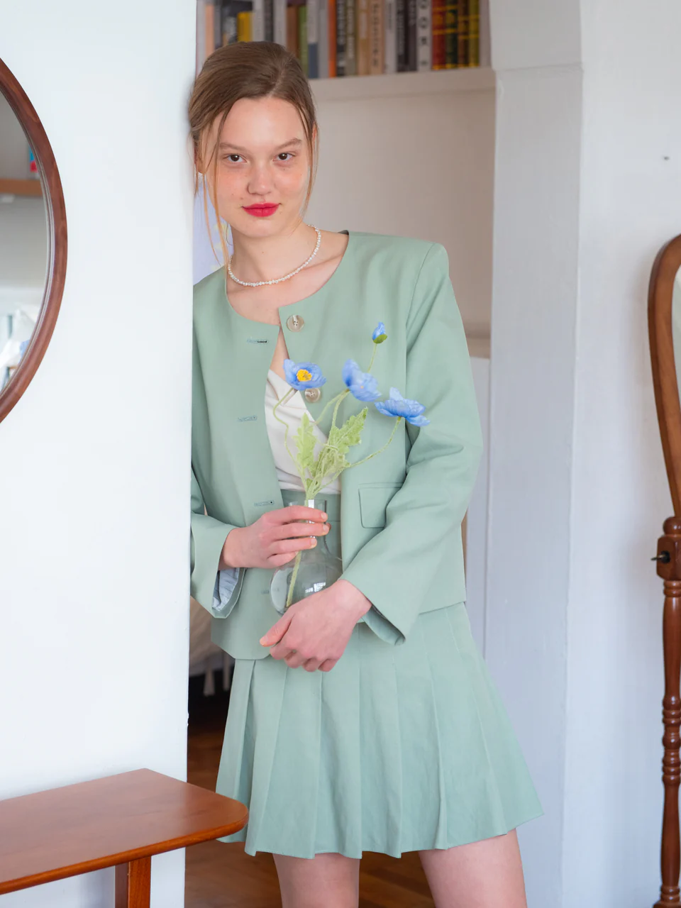 Basic Round Neck Jacket