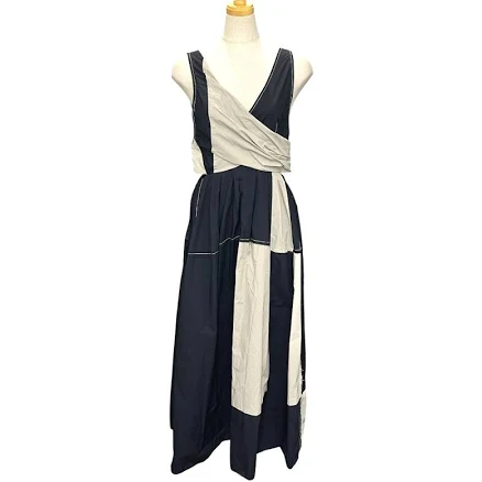 IRENE 23S85004 color block maxi dress Bicolor Skirt Apparel Dress