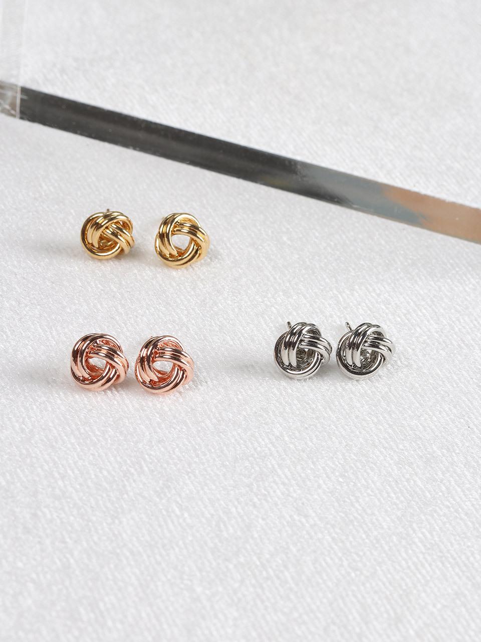 Chain Mix Round Earring