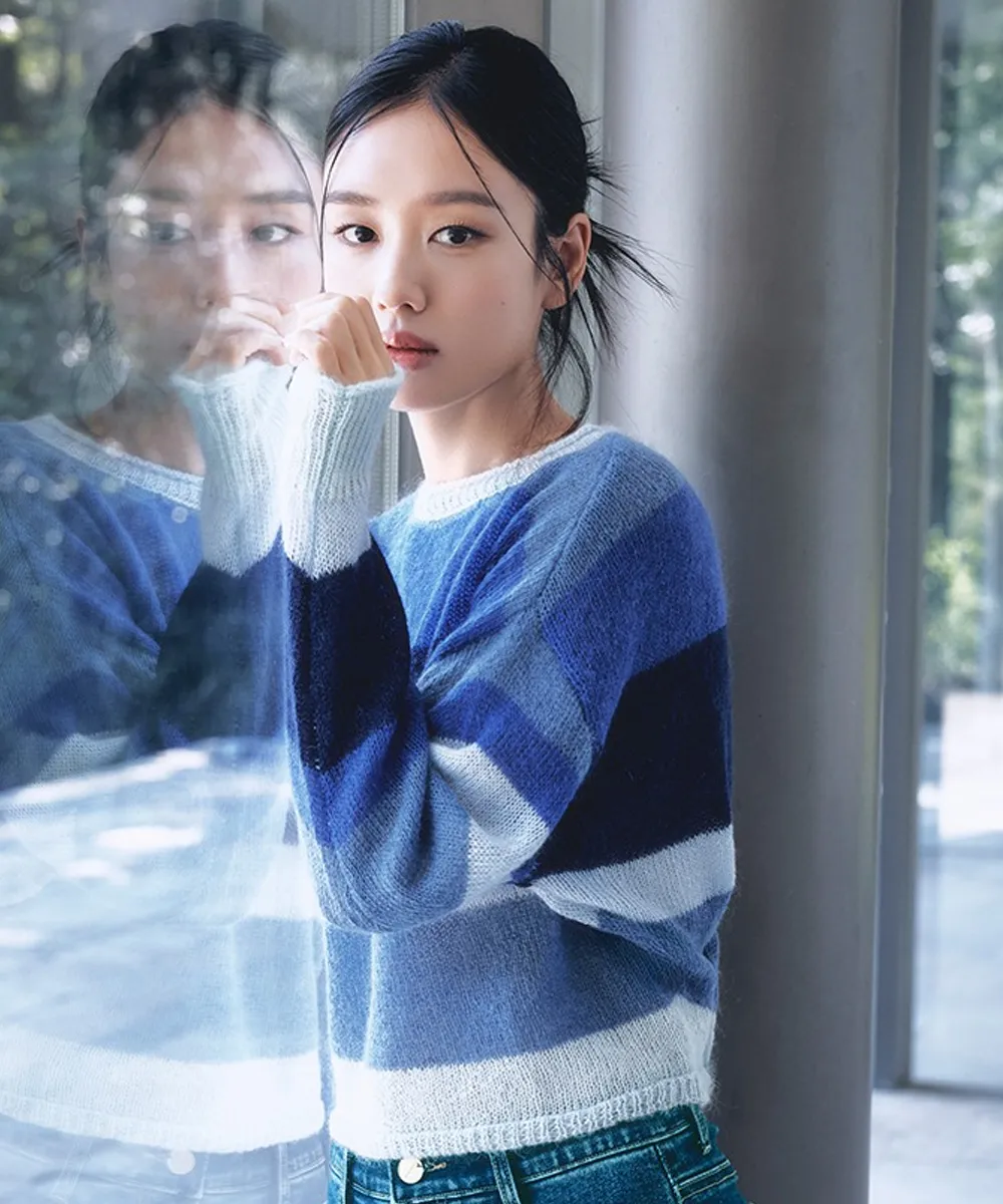 25FW Mohair Multi-Gradient Pullover
