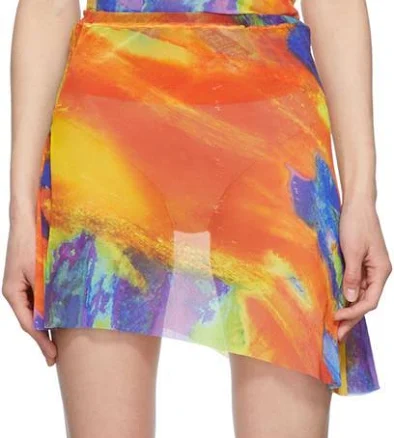 PAULA CANOVAS DEL VAS Nylon Mini Skirt