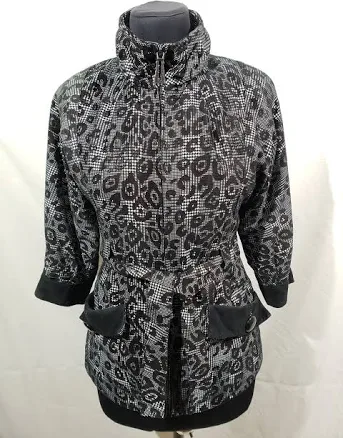 Women's Genuine Leather Belted Jacket