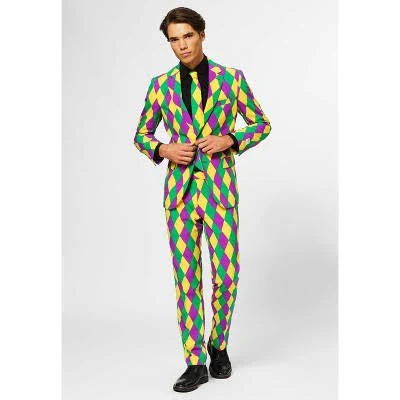Shinesty Men's Harleking Mardi Gras Suit