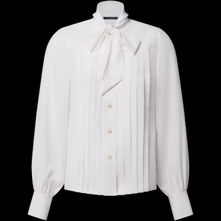 Louis Vuitton Pleated Lavallière Blouse