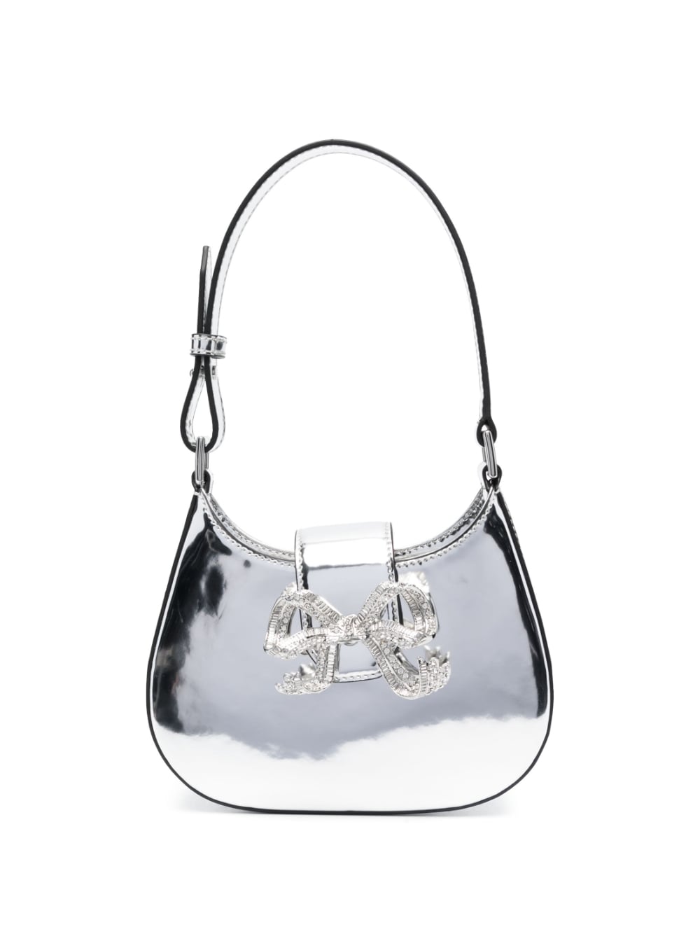 Crescent Bow Leather Mini Bag