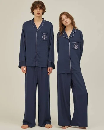 "atempo CLASSIC PAJAMA COUPLE Navy" by W Concept