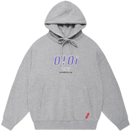 Hoodie 5252 Ooi Oioi Korean In Gray (oversized: Fits Xs-l)