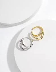 Sterling Silver Double Ear Clip - Single