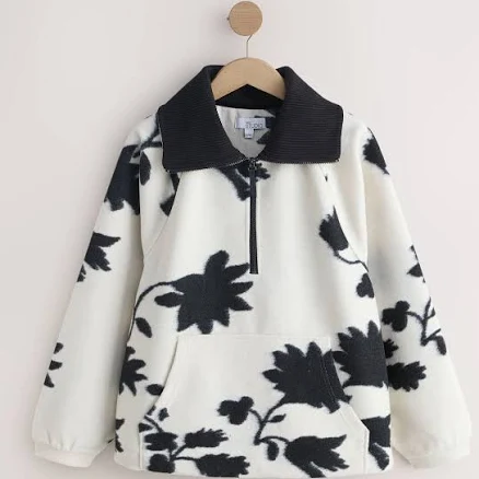 Floral Half Zip Fleece
