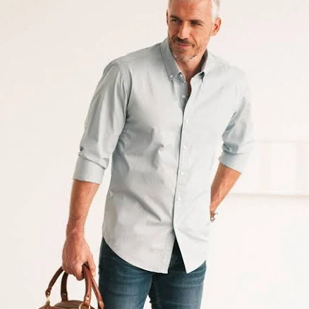 Men's Cotton Twill Button Down Shirt