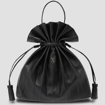 Lucky Pleats Crossbag M - Rich Black