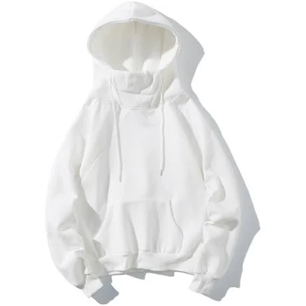 Korean Trendy Fleece Lined Hooded Pullover Sweatshirt