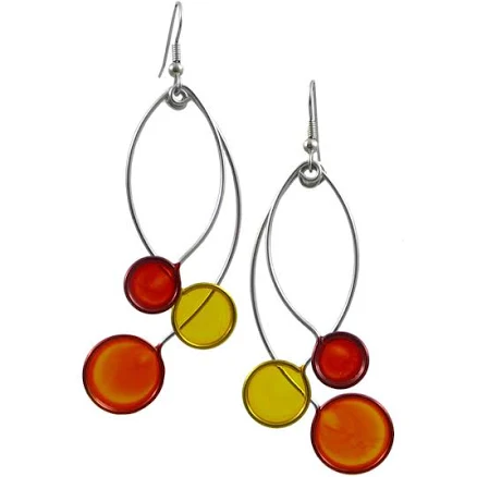 Kinetic Sculpture Trio Earrings