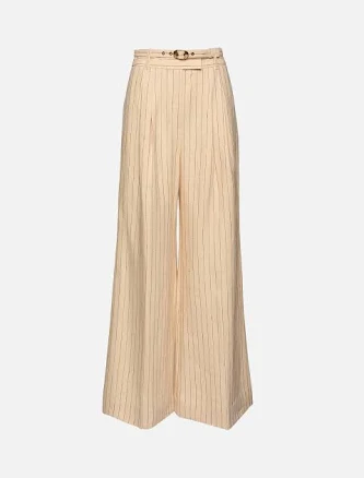 ZIMMERmann Rebellion Pinstripe Wide Pants