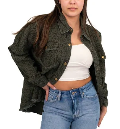 Distressed Leopard Jacket