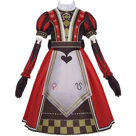 Alice: Madness Returns Alice Halloween Cosplay Royal Dress with Apron and Nail Piece