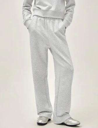 MARITHE + FRANCOIS GIRBAUD W BASIC FOLD-OVER SWEATPANTS Light Heather Gray by W Concept