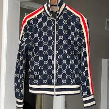 Gg Jacquard Cotton Jacket- Gucci Jacket