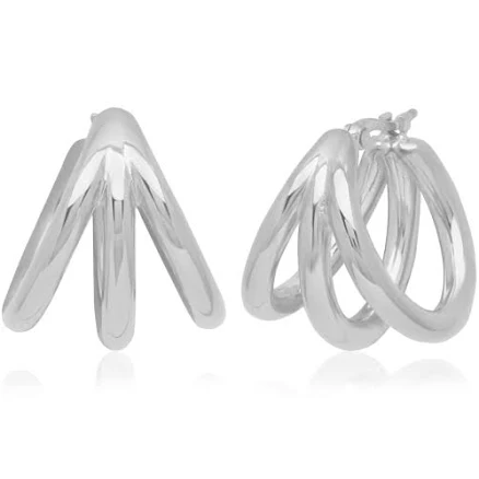 Triple Cage Earrings