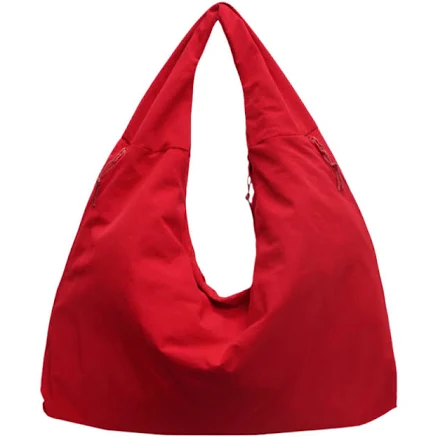 Ultra Large Women's Hobo Bag in Recycled Nylon – Practical and Eco-Friendly Bag with Pockets and Comfortable Shoulder Strap