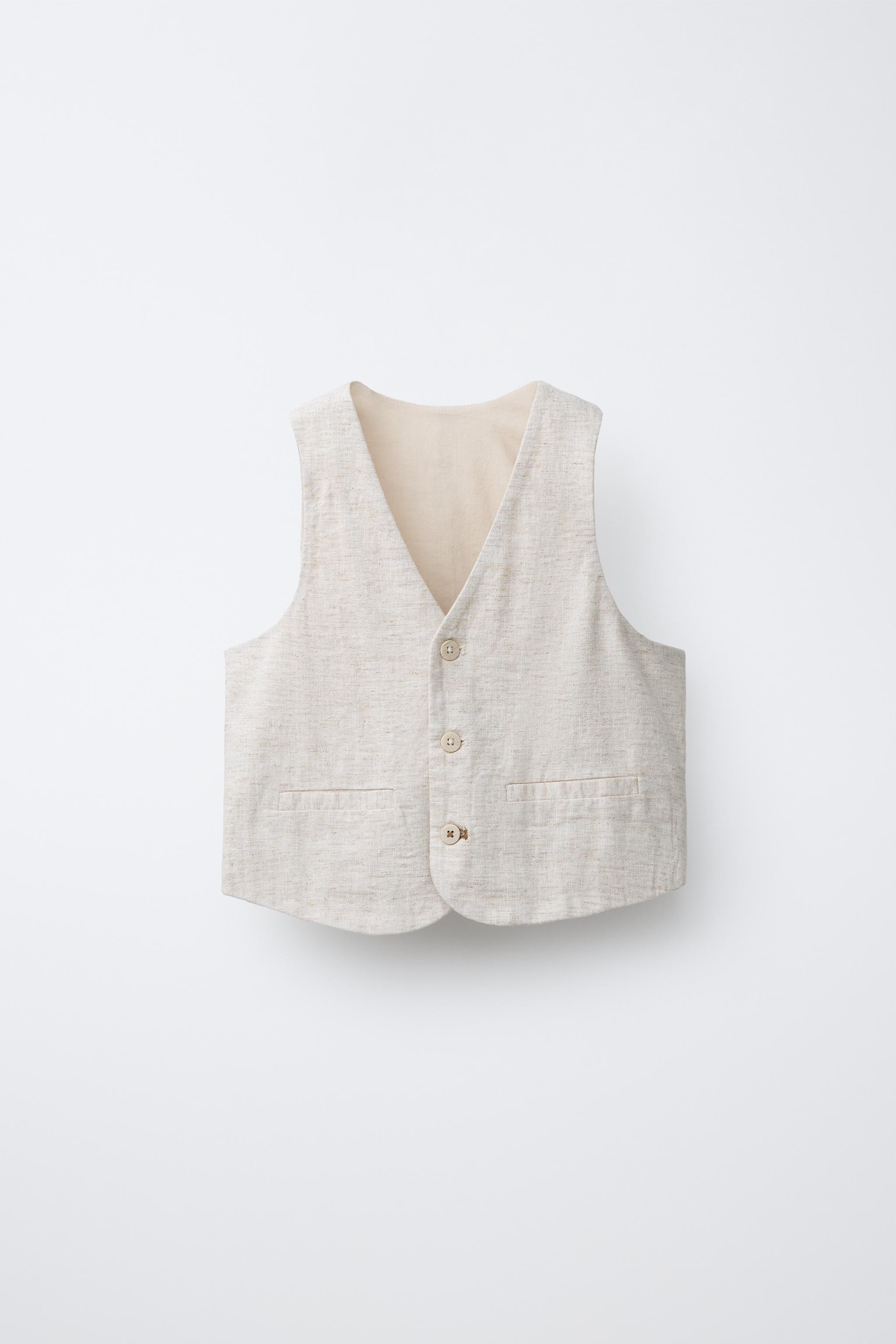 Linen Blend Vest