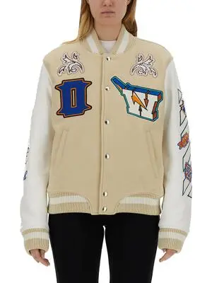 Scorpio Lea Wool Varsity Jacket