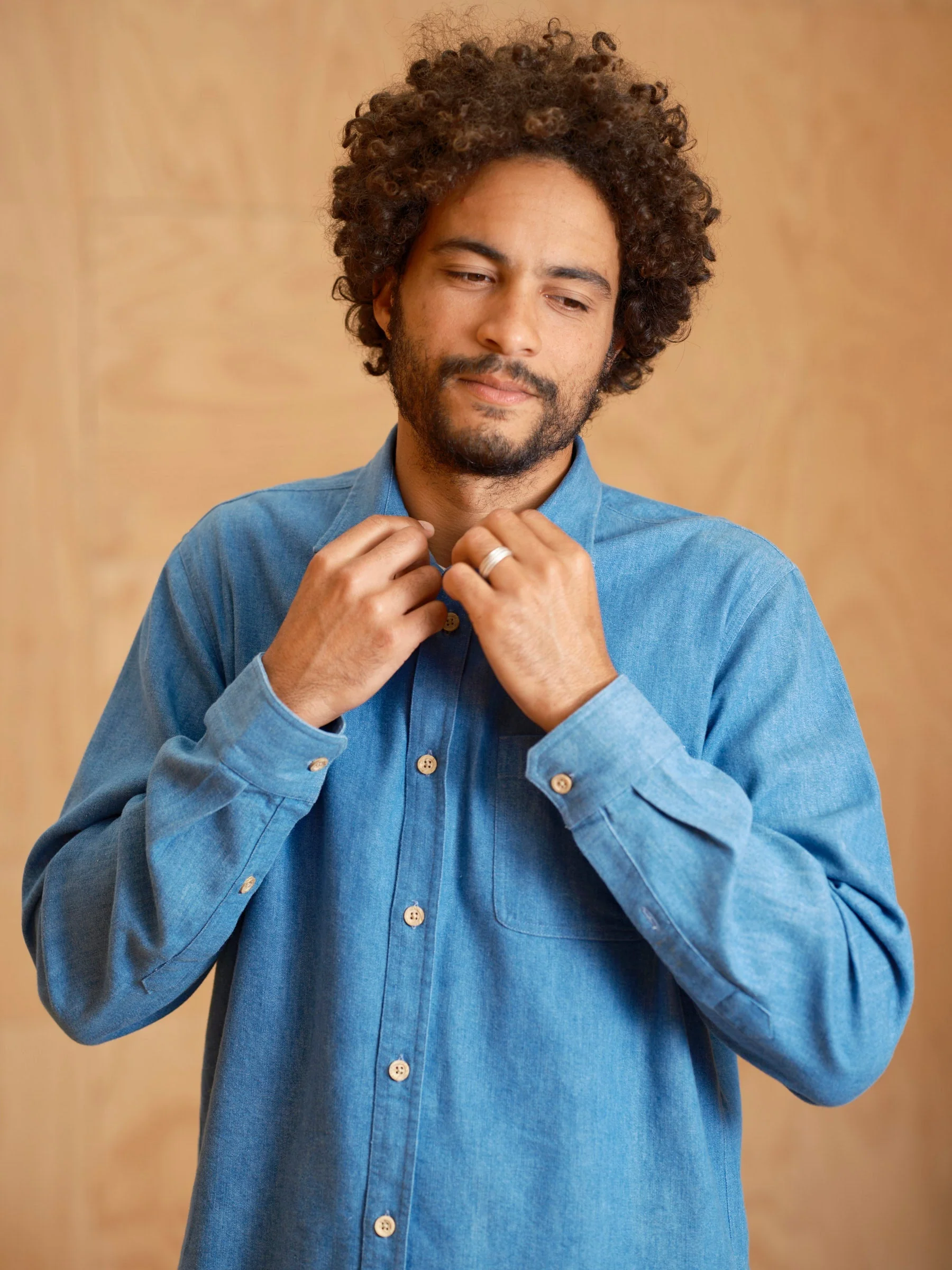 20FW Long Sleeve Pocket Denim Shirt