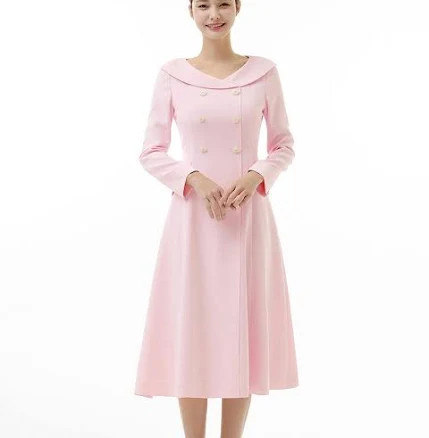 It MICHAA Open Neck Flared Dress