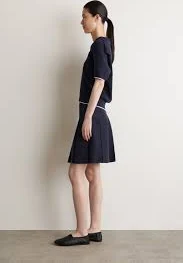 Sailor-Collar Knitted Top