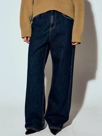 NICK&NICOLE NICOLE STRAIGHT MAXI DENIM PANTS [BLUE] by W Concept