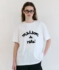 Rolarola--Maison de Rola Embroidery Loose Fit T-Shirt White