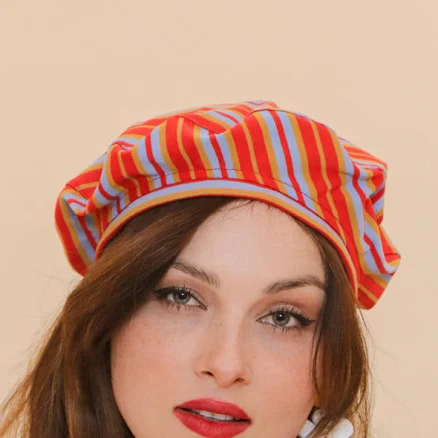 Tomato Stripe Beret