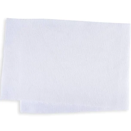 Regular-Weight Rib Knit Collars - 6" x 17" - White