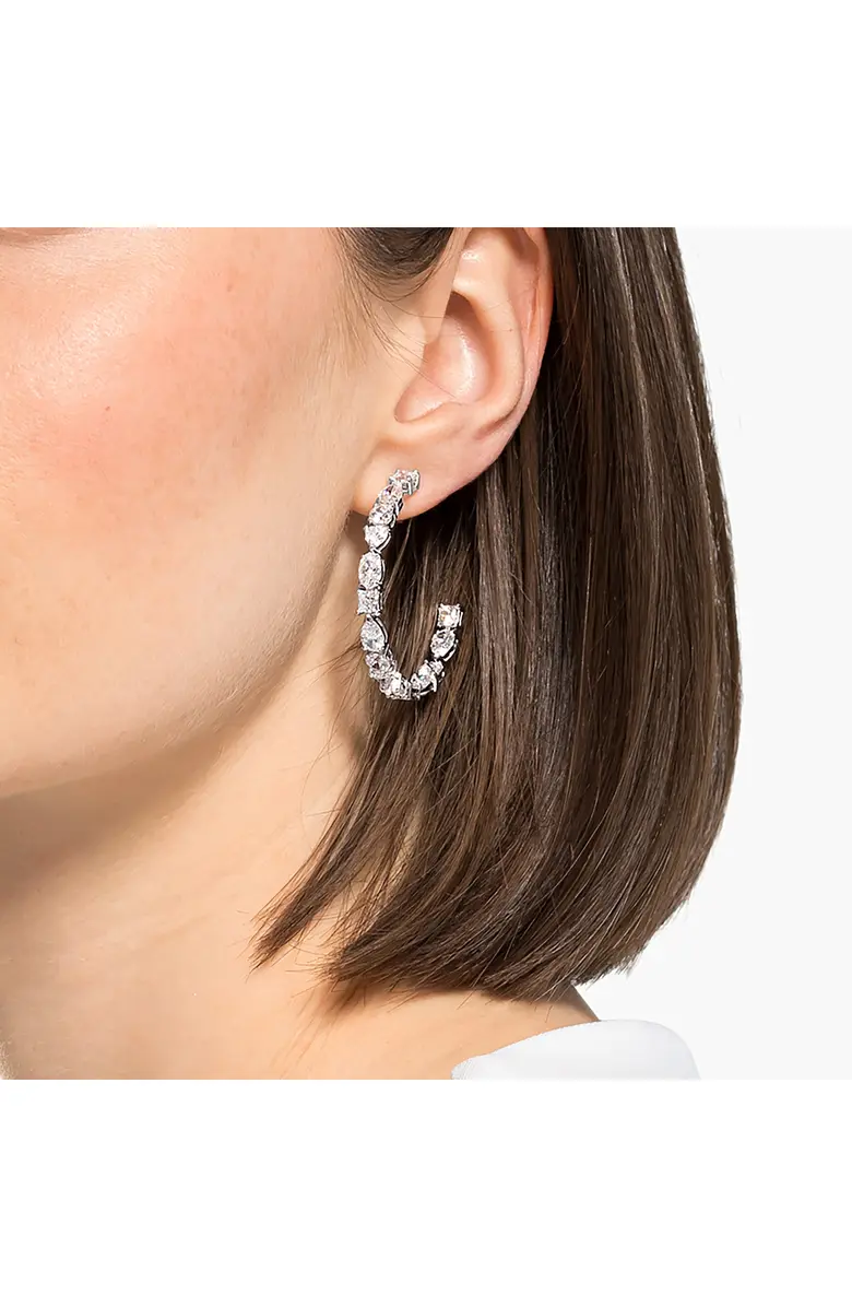 Tennis Deluxe Hoop Earrings