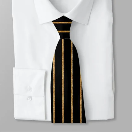 Glittering Stripes Neck Tie