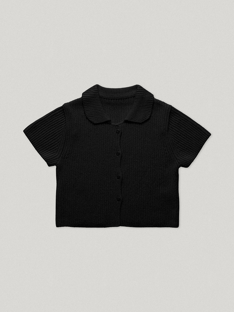 Pasadena Half Cardigan Black