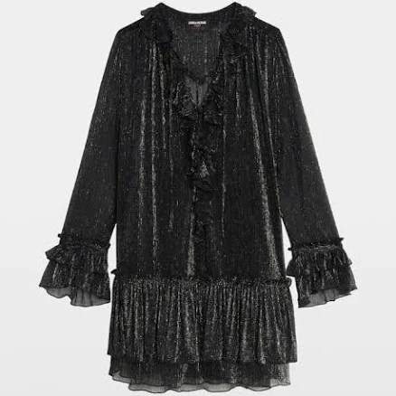 Zadig & Voltaire Womens Ralice Ruffled Dress