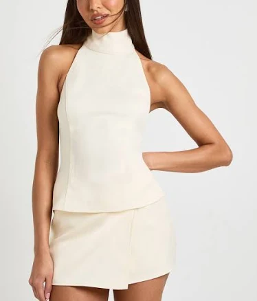 Boohoo Women's Crepe Wrap Mini Skort