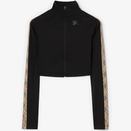 Burberry Women's Astrid Cropped Stretch Nylon Track Jacket