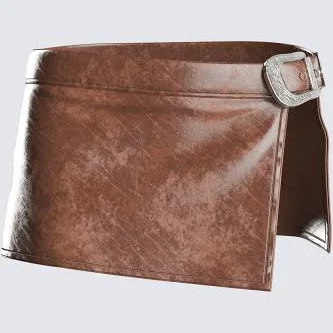 Asymmetric Wrap Vegan Leather Mini Skirt