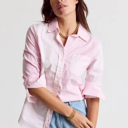 The Shirt by Rochelle Behrens Women's Boyfriend Shirt with Pocket